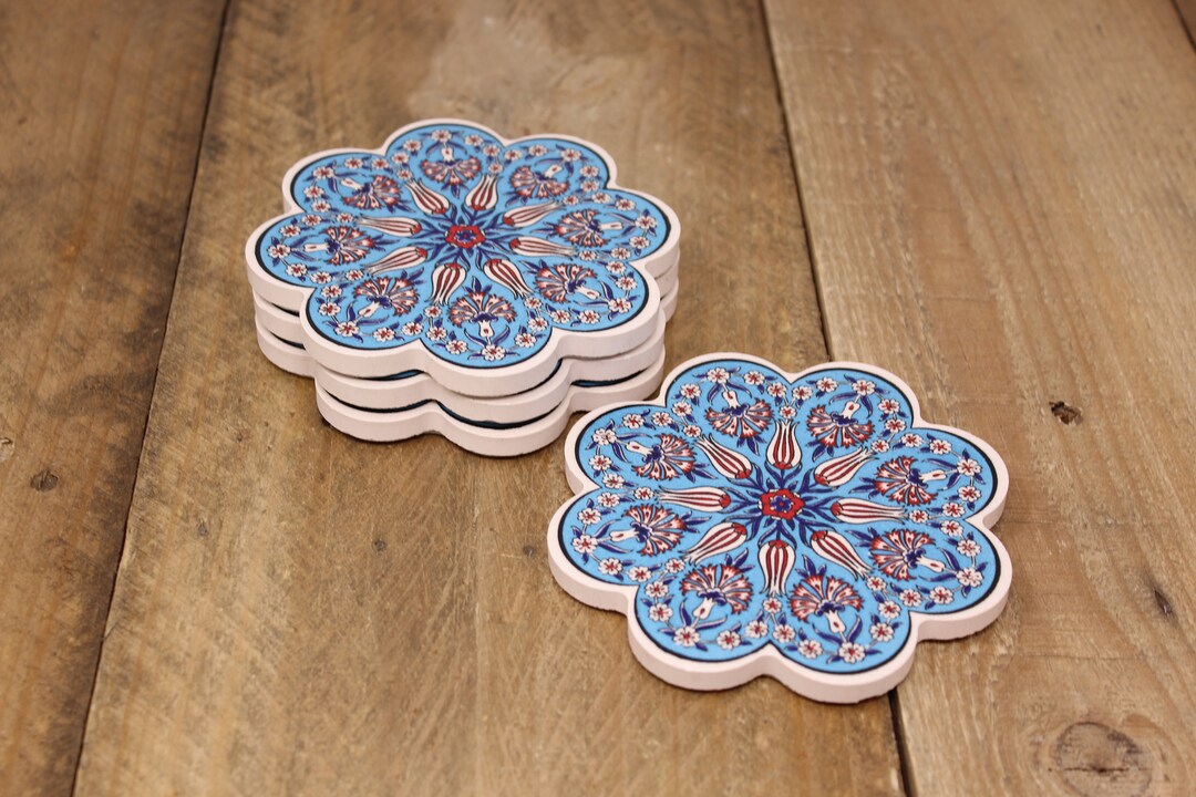 Scalloped Turkish Coasters - Set of 6