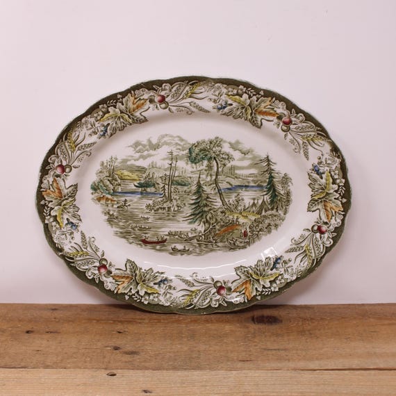 Vintage Ridgway Heritage Platter – Thousand Isles Scene