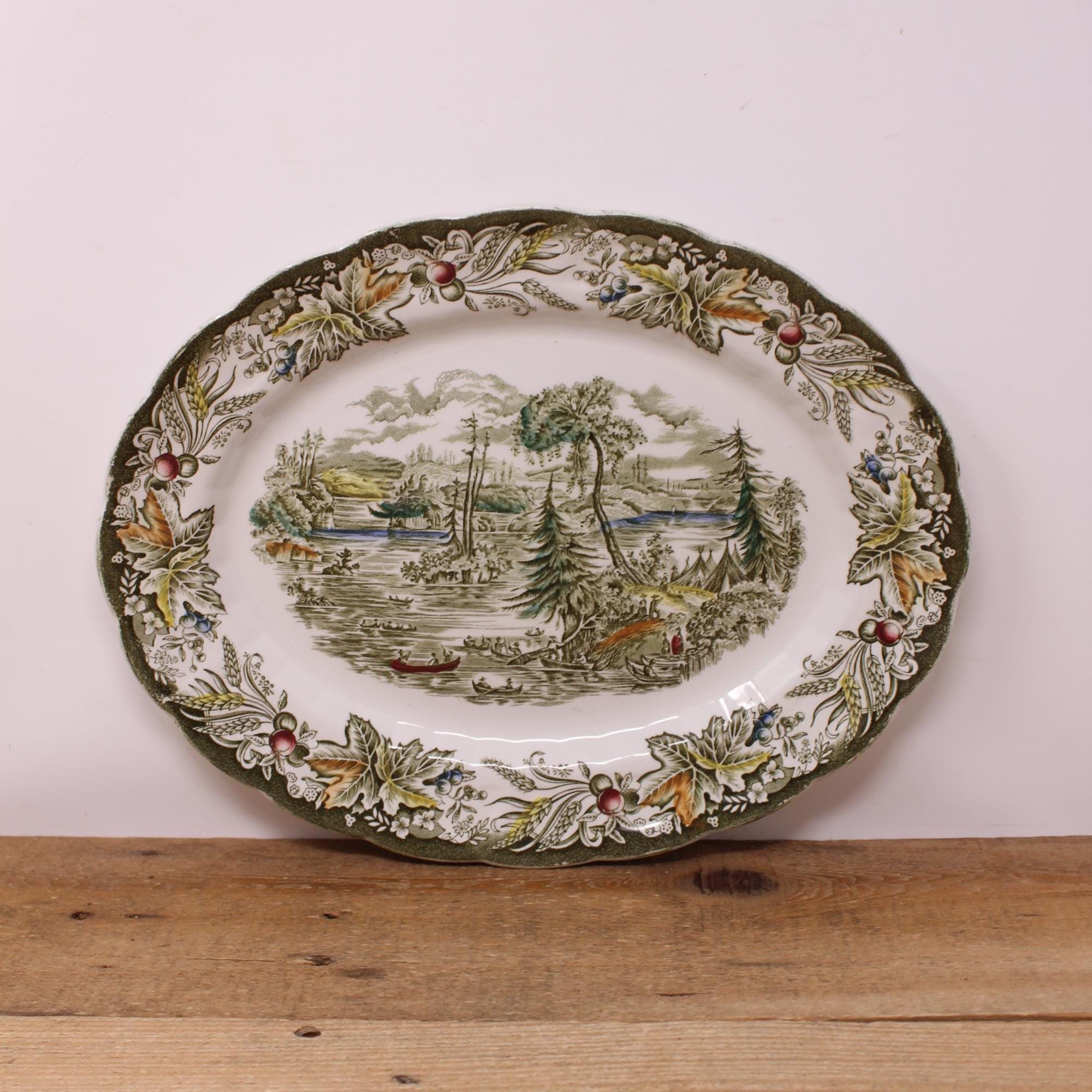 Vintage Ridgway Heritage Platter – Thousand Isles Scene