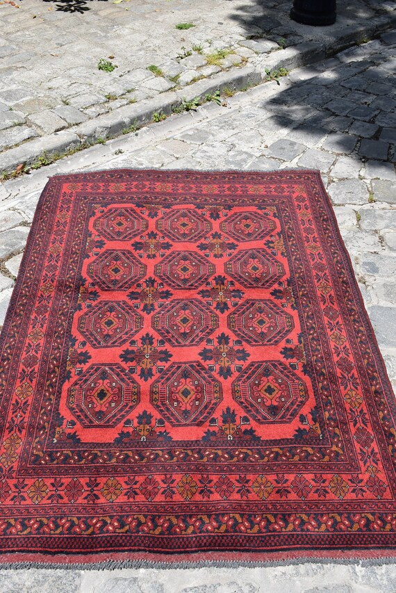 TAPIS ANATOLIENS, TAPIS turcs, tapis vintage, tapis de 4,1x8 pieds