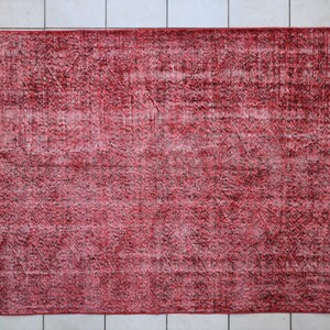 Turkish Vintage Rug 8.3 x 5 ft. Home Decor,Old Handmade Carpet, Living Room Carpet,Large Rug, Floor Rug, Red Rug,Fast and Free Delivery