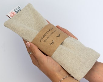 Weighted Eye Pillow with Lavender & Flaxseeds - Removable Cover | Handmade in Australia