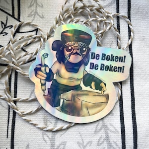 Star Wars Anzellan Babu Frik Mechanic De Boken Starry Holographic Die Cut Vinyl Sticker