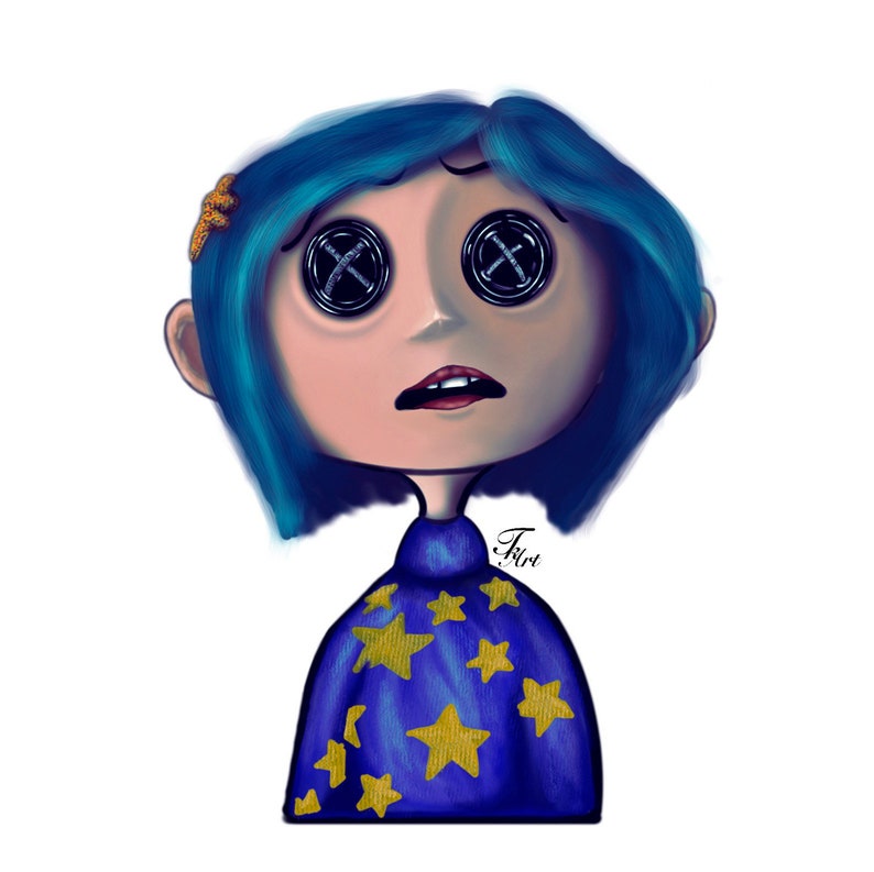 NEW Coraline Button Eyes Vinyl Art Sticker Decor 1.5 Etsy