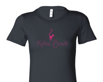 Kittie Bratt Junior Women's T-Shirt ~ Black, "Inkie Style"