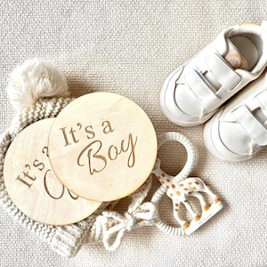 Baby geslacht aankondigingskaarten - het is een jongen of het is een meisje - perfect voor gender reveal
