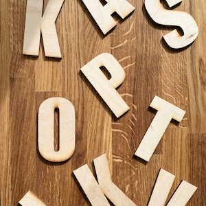 Letras del alfabeto de madera - perfecto para decoupage o como decoración