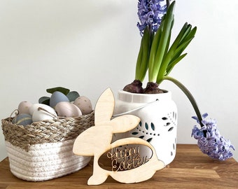 Wooden Easter Bunny shape 5 pcs- for decoupage or as a decoration