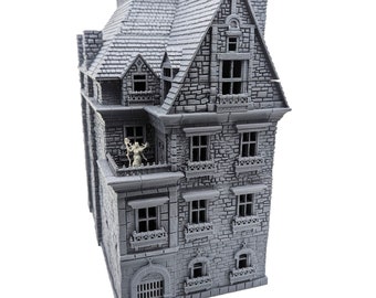 Death House (Curse of Strahd) - D&D TTRPG Playable 3D Printed Building Terrain Scenery by Dragon Workshop