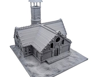 Church of Barovia (Curse of Strahd) - Medieval Church - D&D TTRPG Playable 3D Printed Building Terrain Scenery by Dragon Workshop