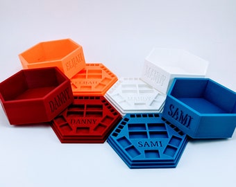 Porta pedine e vassoio personalizzati per il gioco I Coloni di Coloni di Star Wars: Coloni di Star Wars.