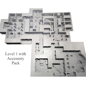 Livello 1 del seminterrato della casa della morte (Maledizione di Strahd) - Terreno di costruzione stampato in 3D giocabile per D&D TTRPG di Dragon Workshop