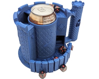 Wizard - Can Holder Dice Tower with Tray/Dice Storage