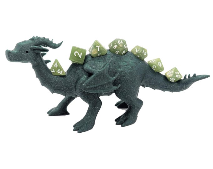 Dragon Dice Holder - Polly the Polyhedragon by Rachmakes