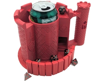 Fighter/Warrior - Can Holder Dice Tower with Tray/Dice Storage