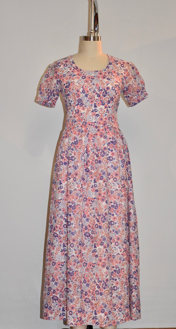 Floral 60s maxi dress