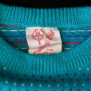 Vintage Italian knit skirt and sweater set image 9