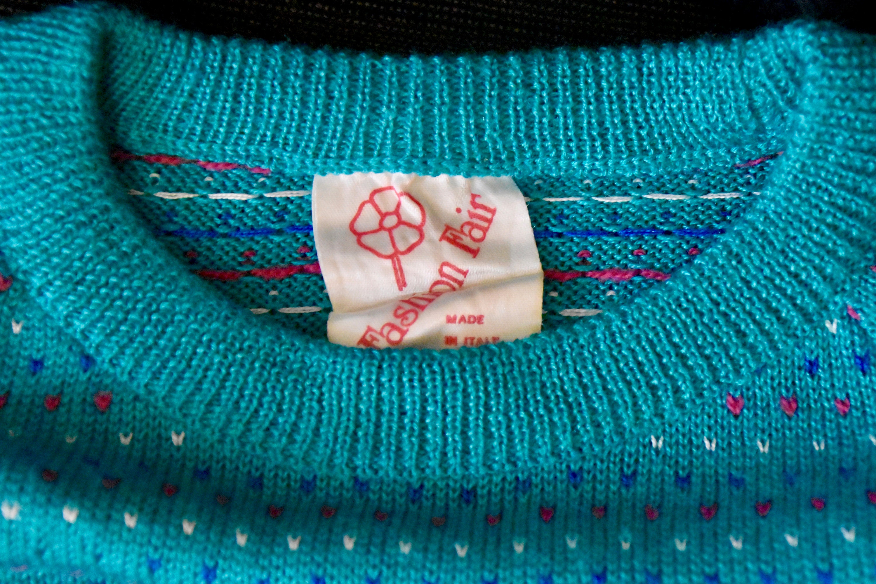 Vintage Italian Knit Skirt and Sweater Set - Etsy