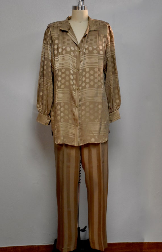 Vintage silk set - pants and shirt