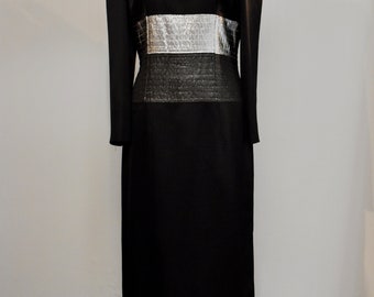 Vintage black dress from the 1980s