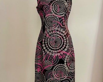 Vintage 90s dress with hand painted details