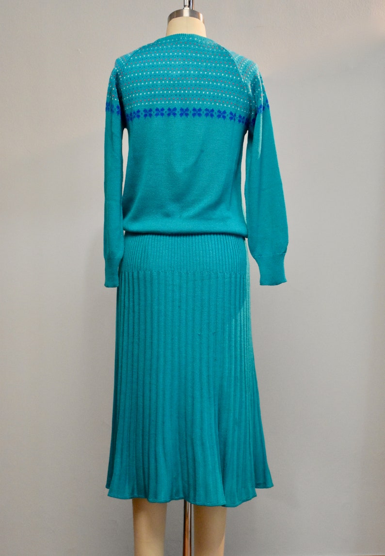 Vintage Italian knit skirt and sweater set image 3