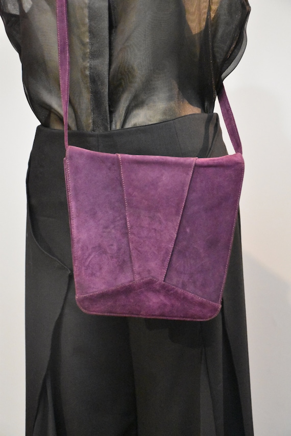 Vintage 60s suede bag