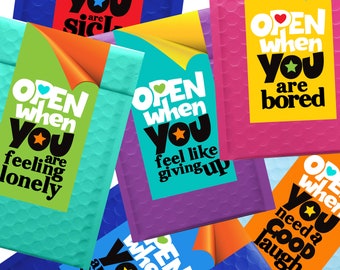 Open When Envelopes for kids, Daughter Son Gift, Going Away Gift, Back to school, Kids Gifts, Perfect for students & loved ones.