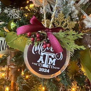 Custom College/School Ornaments, Personalized Christmas Ornaments, School Ornament, Christmas Ornaments, College gifts, Class of 2025, Gifts