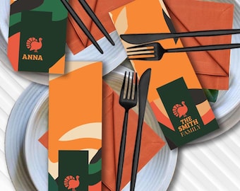 Paper Placemats, Thanksgiving, Personalized Thanksgiving, Table Setting, Thanksgiving Decor, Personalized Placemats, Unique Tables Decor