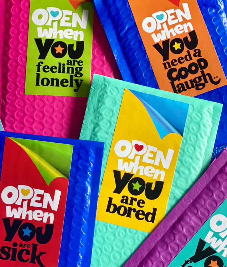 Open When Envelopes for Kids, Daughter Son Gift, Going Away Gift, Back