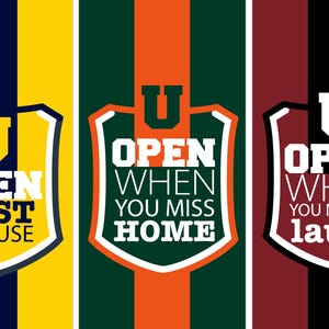 College Open When Labels, College Daughter Son Gift, University Gifts, College Gifts, Labels, Going Away to College Gifts.