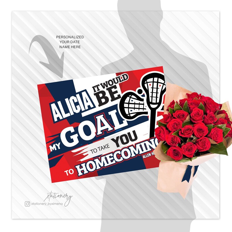 HOCO Proposal Sign Hoco Sports Proposal Sign Personalized Etsy