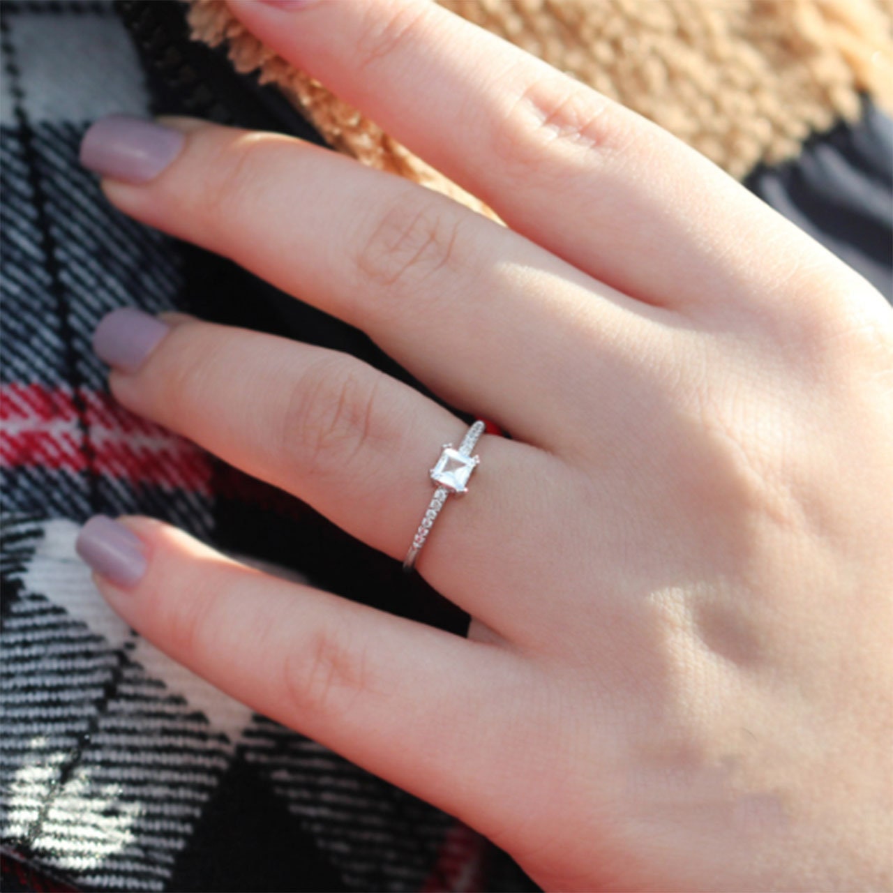 Angelina Jewelry Shop Fashion Women Pink & White Topaz Gemstone Silver Ring 7 Angelina Jewelry Shop Fashion Women Pink & White Topaz Gemstone Silver Ring 7