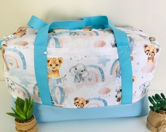 sac Georges sac à langer "bébé jungle éléphant bleu"