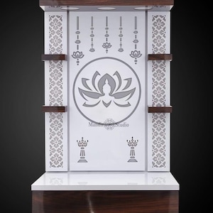 Hindu Religious Customized Temple For Home | Hindu Shrine | Temple For Living Room |  Wall Hanging And Table Top Mandir