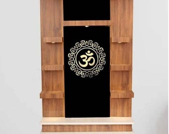 Wooden Temple With LED Lights For Home And Office | Designer Customized Puja Mandir| Mandap | Table Top And Wall Hanging Mandir With Storage