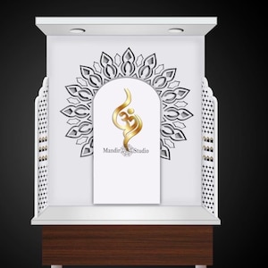 Pooja Mandir For Home | Surya Design Handmade Pooja Temple | Wall Hanging And Table Top Pooja Mandir | Customised Temple