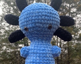 Gehäkelter Axolotl, Amigurumi, Stofftier, Axolotl Plüsch