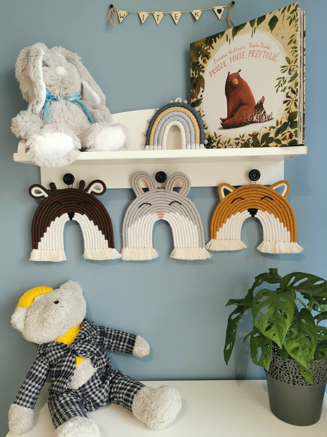 Cute animal wall hanging baby room decor baby shower gift Etsy