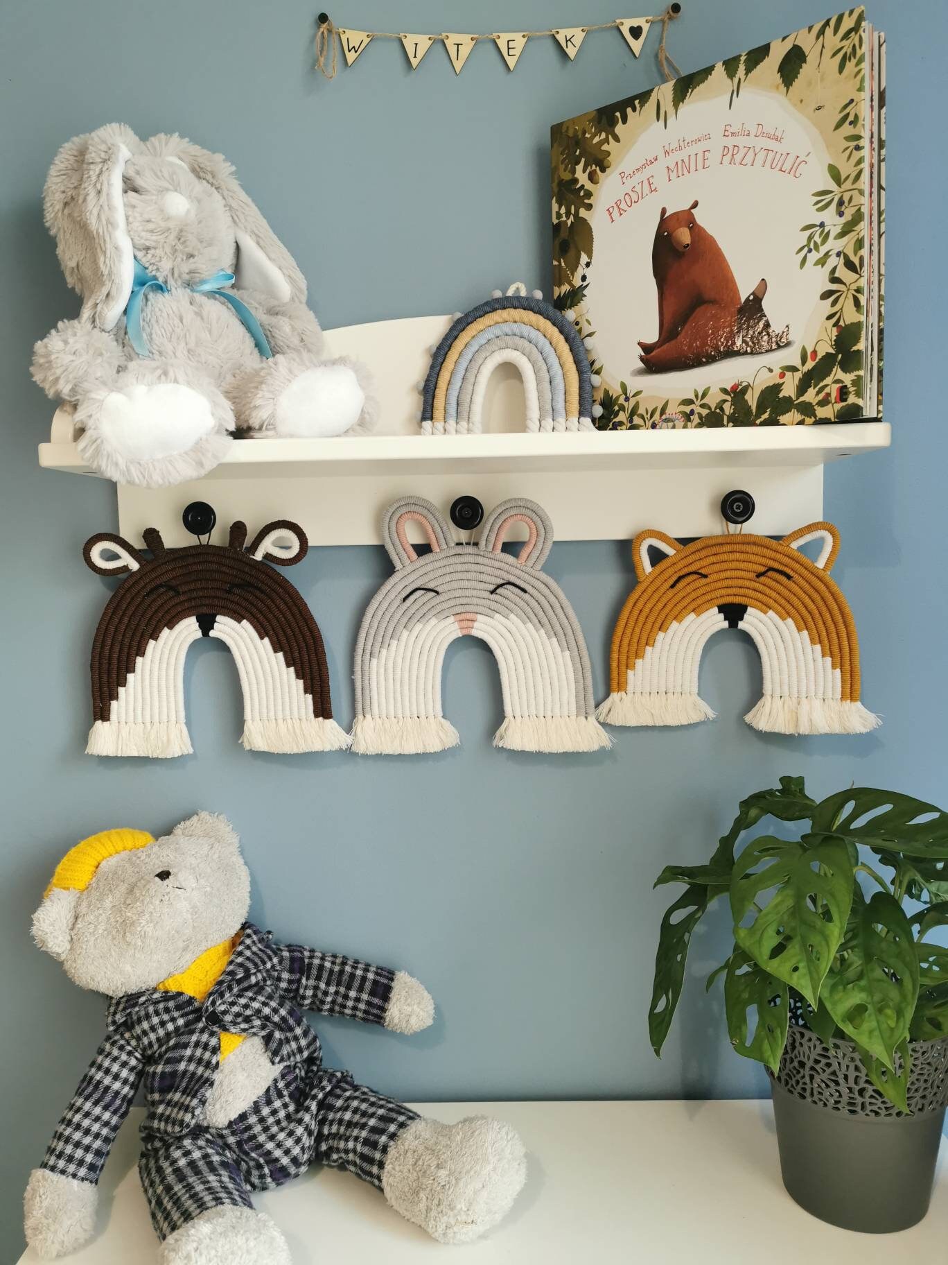 Cute animal wall hanging baby room decor baby shower gift Etsy