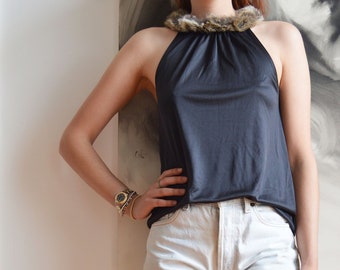 2002 Documented Chloé by Phoebe Philo Mesh Top With Monkeys and Palms  Appliqués and Metal Coconuts Charms / Small Medium - Etsy