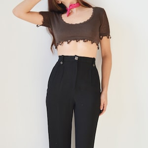 Vintage Christian Lacroix Bazar Black Trousers