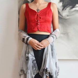 Moschino Red Corset Top
