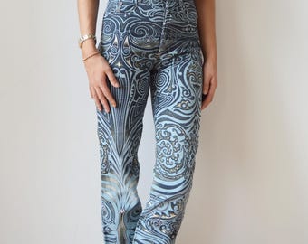 Vintage Gaultier Jeans S/S 1996 Tribal Print Pants