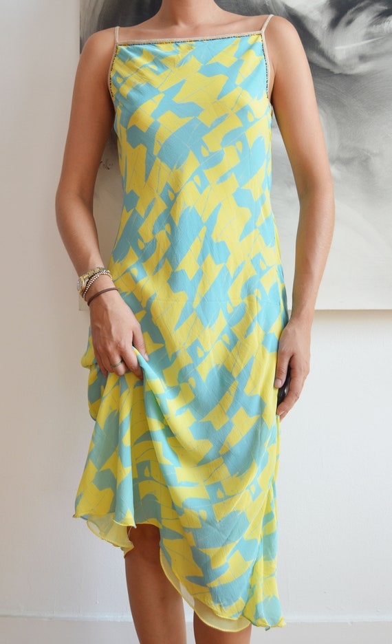 Vintage Iceberg S/S 2000 Silk Dress - image 3