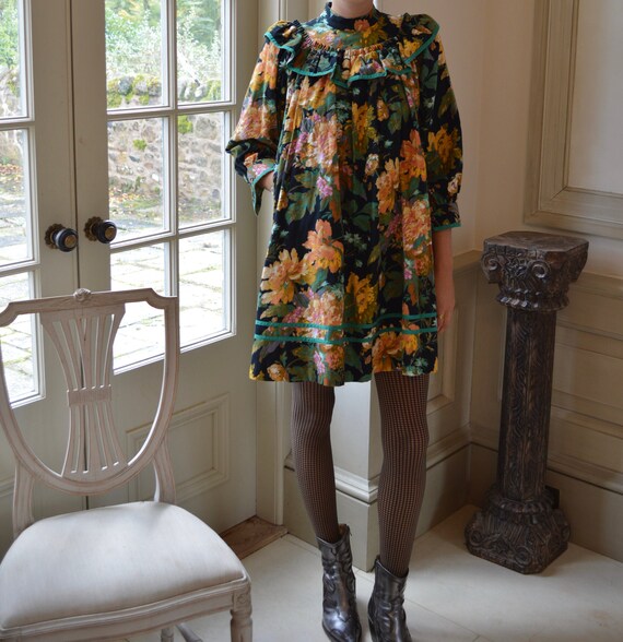 Vintage 1980s Kenzo Floral Dress