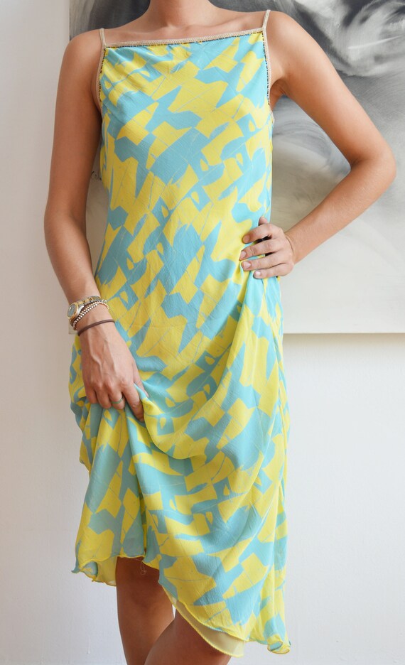 Vintage Iceberg S/S 2000 Silk Dress - image 5