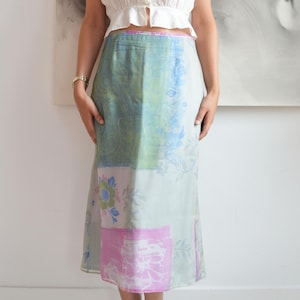 Vintage Giorgio Armani S/S 2000 Patterned Skirt