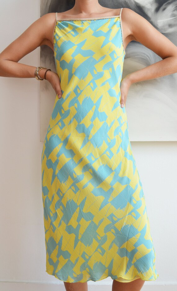 Vintage Iceberg S/S 2000 Silk Dress - image 4